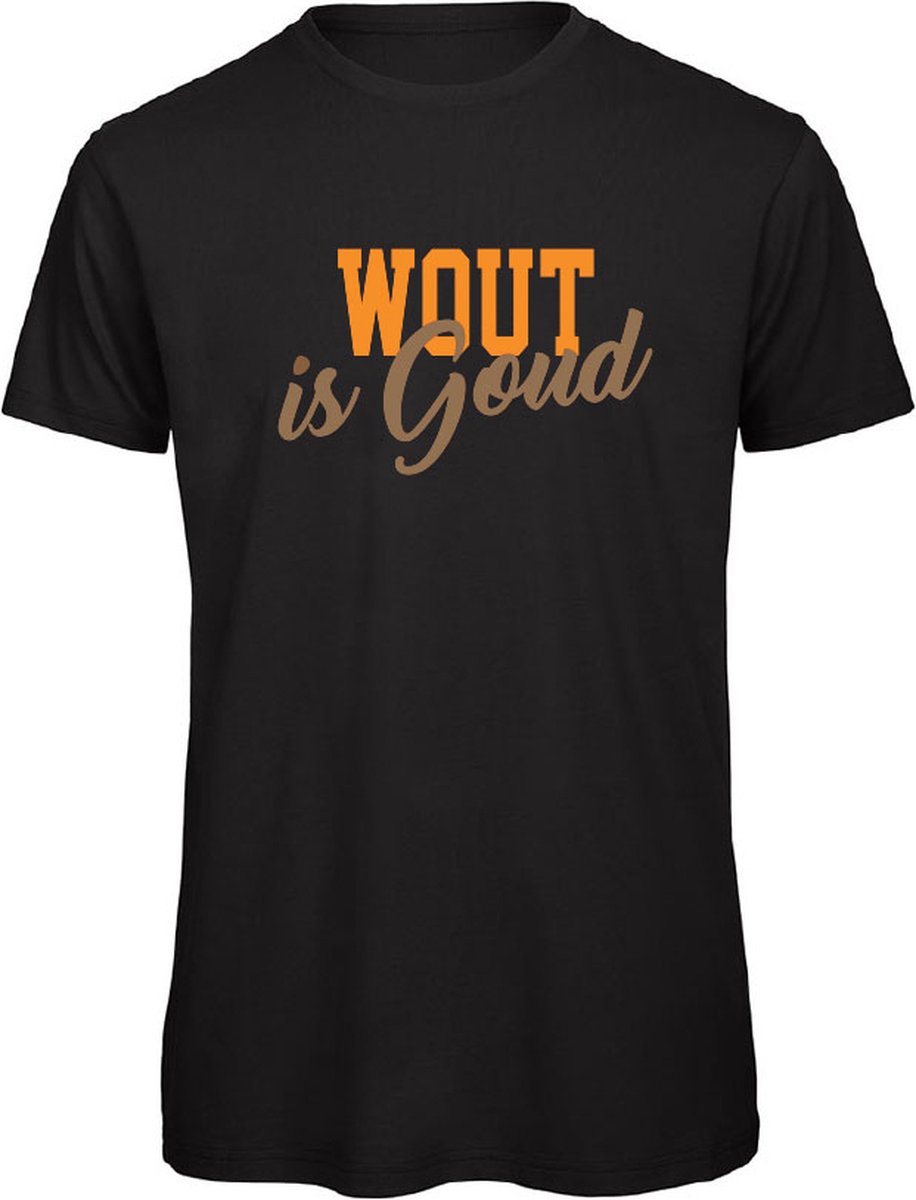 T-shirt zwart L - Wout is goud - soBAD. | EK 2024 | Unisex | T-shirt dames | T-shirt heren | Voetbal